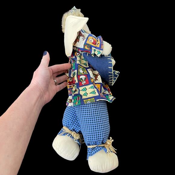 Tb Trading Country Angel Rag Doll Bean Bottom Shelf Sitter Farm Rustic Primitive - Picture 5 of 16